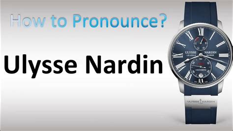 omega pronunciation watch|how to pronounce ulysse nardin.